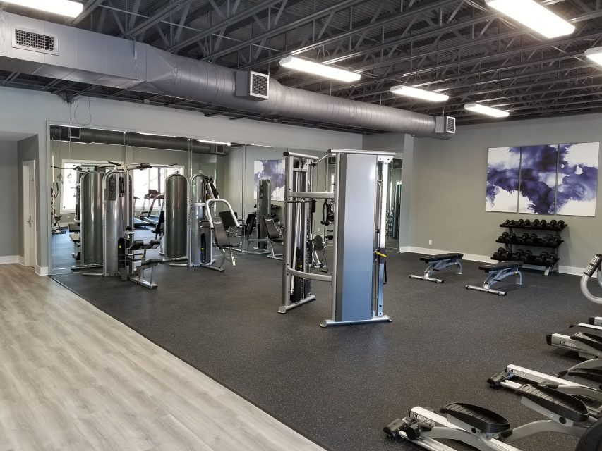 amenity renovation fitness center gym painting flooring lighting (1)