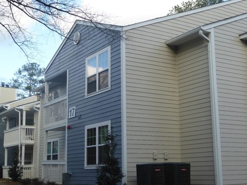 apartment fire damage exterior siding windows balcony remediation complete