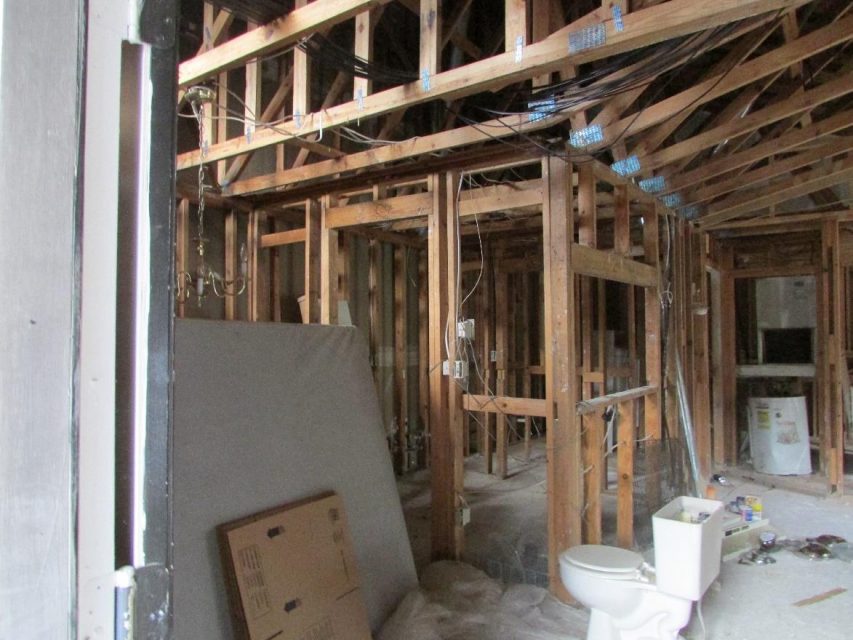 apartment fire damage interior framing compete remediation