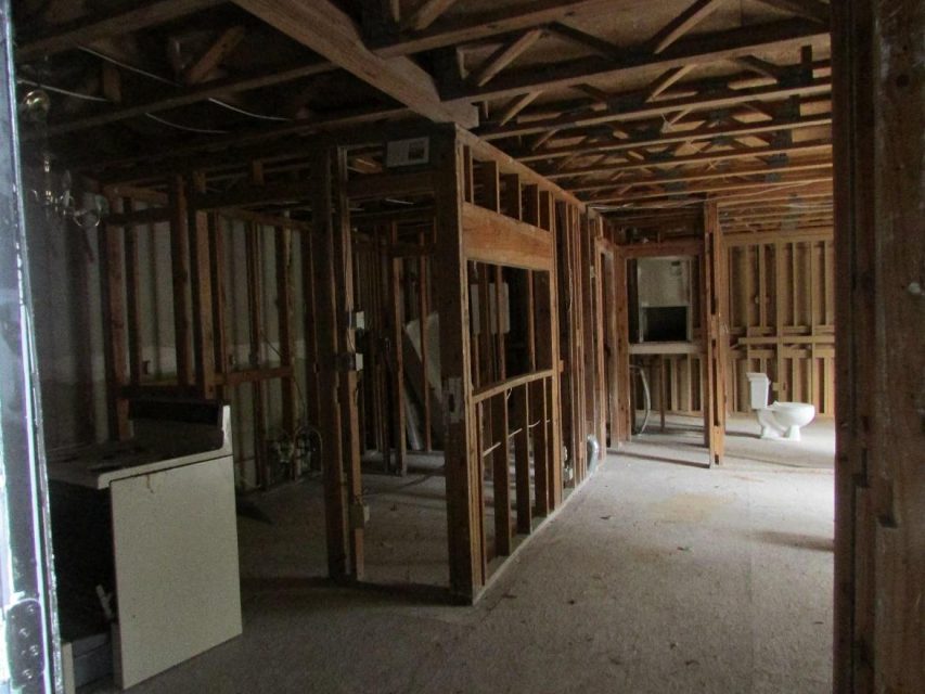apartment fire damage interior framing complete remediation